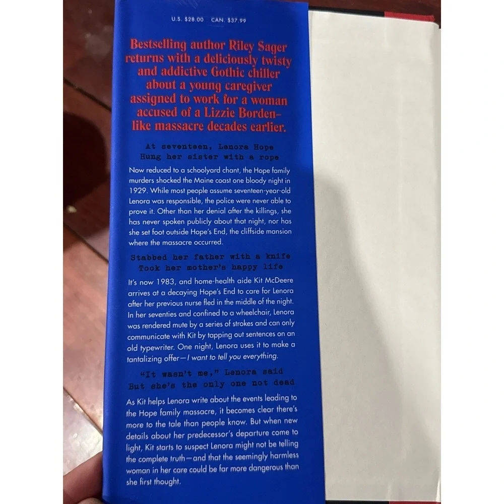 The Only One Left: A Novel Hardcover by Riley Sager